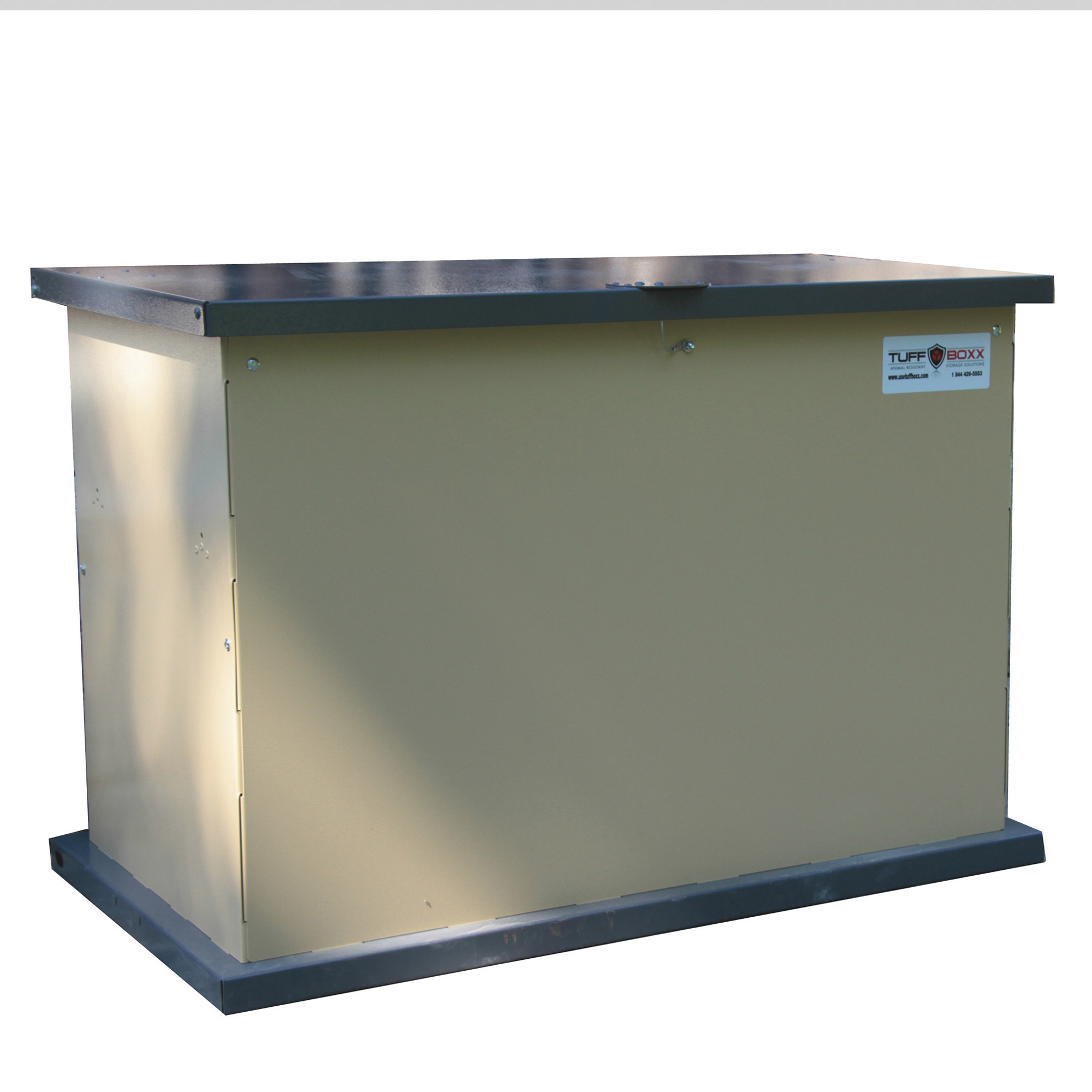 TuffBoxx Kit Light-Duty Animal-Resistant Storage Bin, Beige, 47in.W x 27in.D x 32in.H, Model# 453-013-8001
